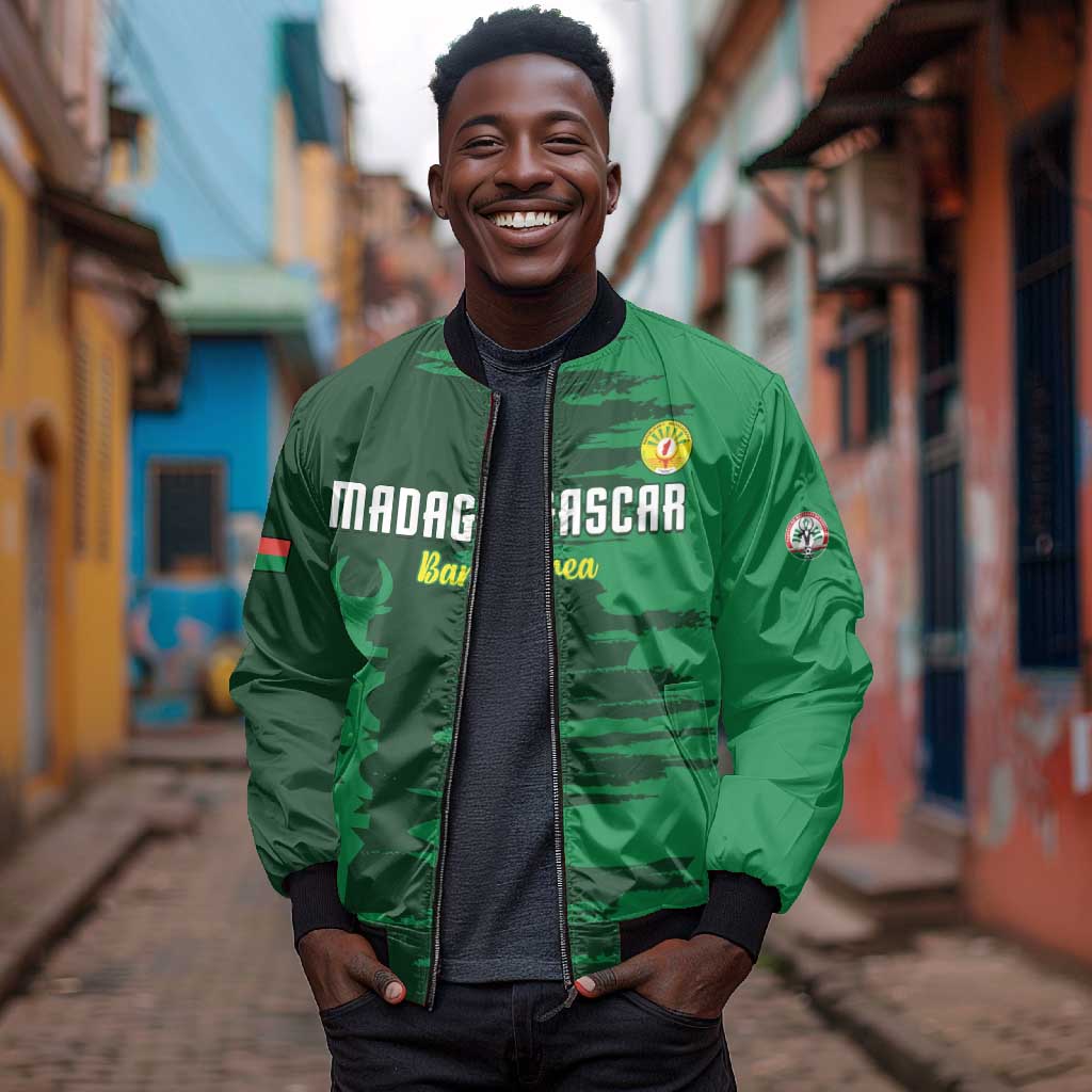 Madagascar Football Custom Bomber Jacket Go Champions - African Pride