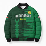 Custom Madagascar Football Bomber Puffer Jacket Go Barea