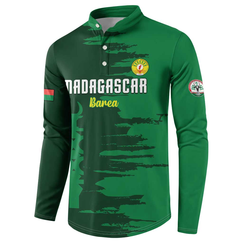 Custom Madagascar Football Button Sweatshirt Go Barea