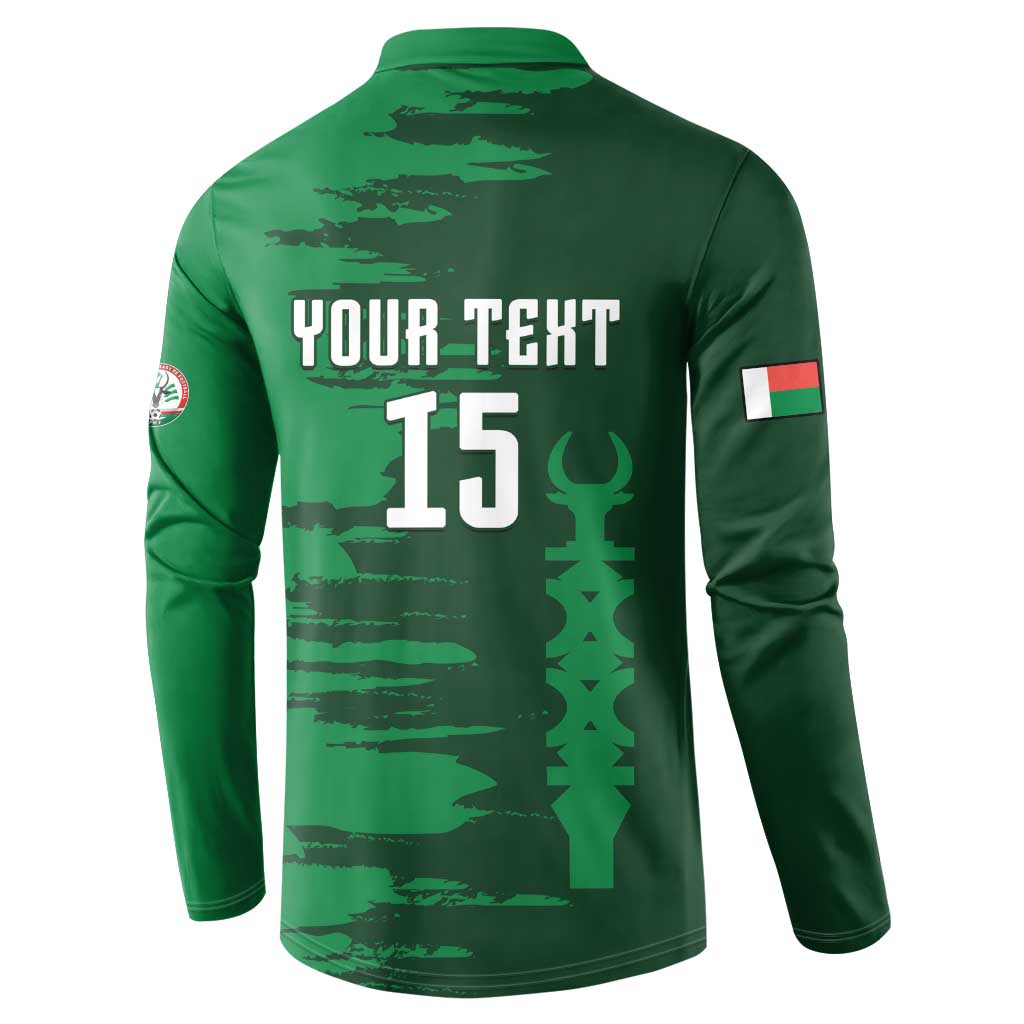 Custom Madagascar Football Button Sweatshirt Go Barea