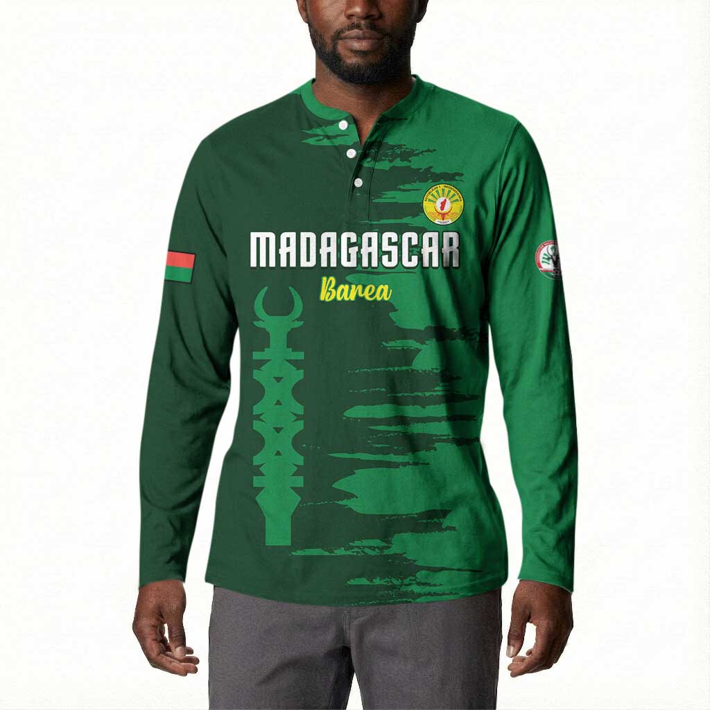 Custom Madagascar Football Button Sweatshirt Go Barea