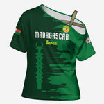 Custom Madagascar Football Cross Shoulder Shirt Go Barea