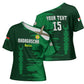 Custom Madagascar Football Cross Shoulder Shirt Go Barea