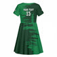 Madagascar Football Custom Kid Short Sleeve Dress Go Champions - African Pride