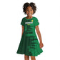 Madagascar Football Custom Kid Short Sleeve Dress Go Champions - African Pride