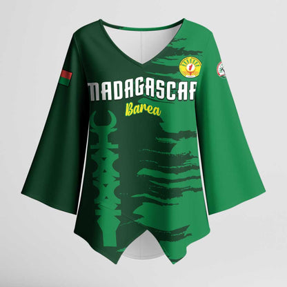 Custom Madagascar Football Kimono Sleeve Blouse Go Barea
