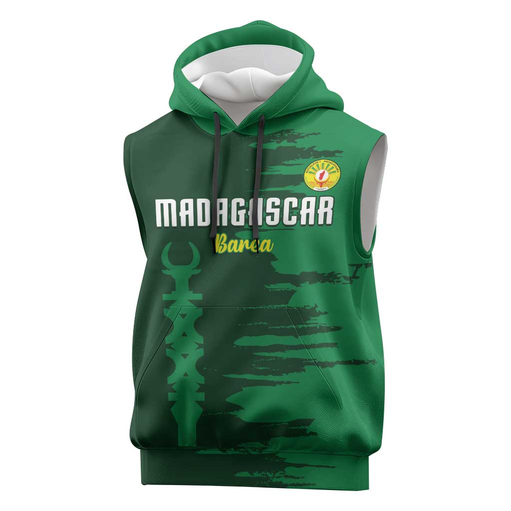 Madagascar Football Custom Sleeveless Hoodie Go Champions - African Pride