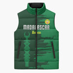 Custom Madagascar Football Sleeveless Puffer Jacket Go Barea