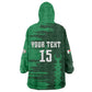Madagascar Football Custom Wearable Blanket Hoodie Go Champions - African Pride