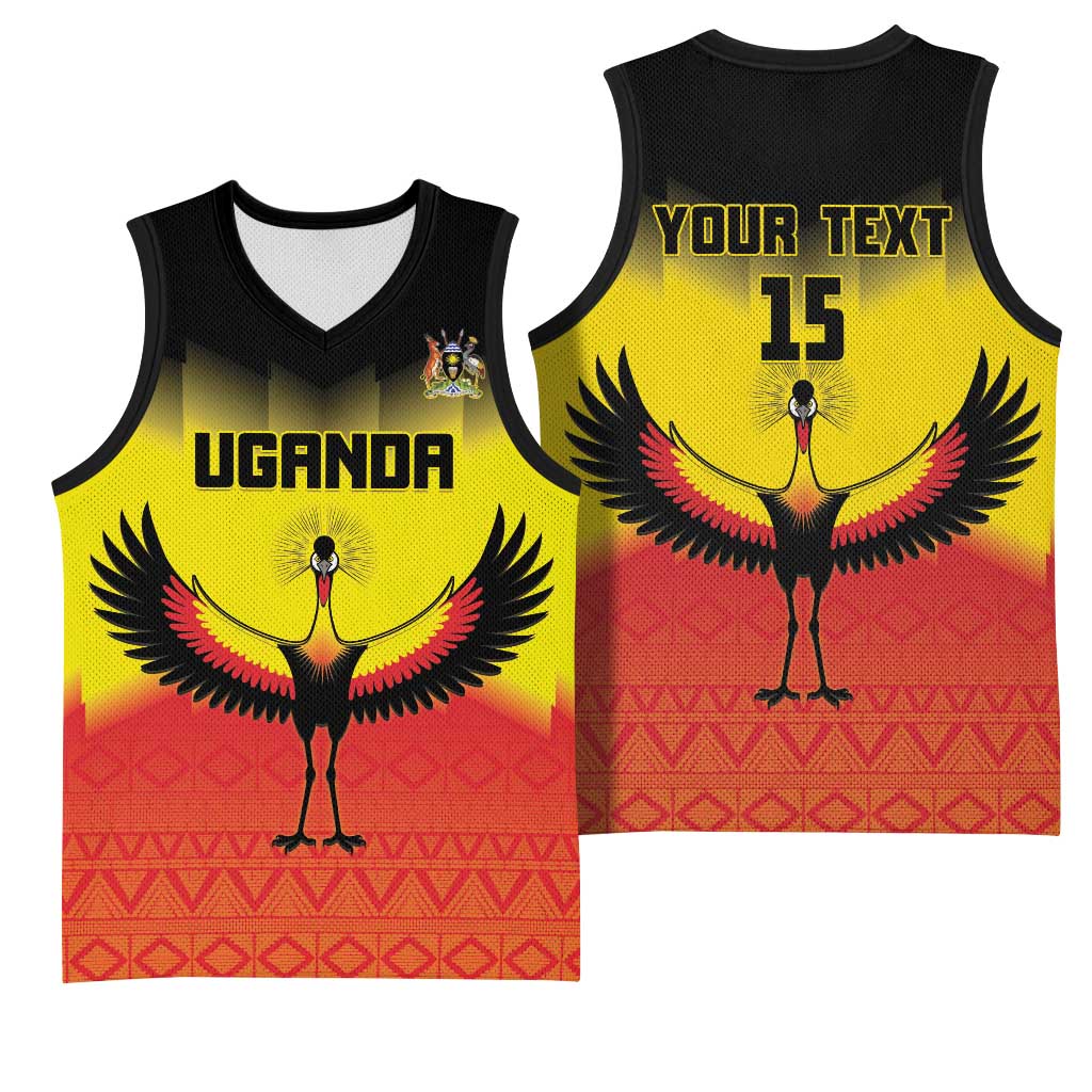 Uganda Football Custom Basketball Jersey Go Champions LT15