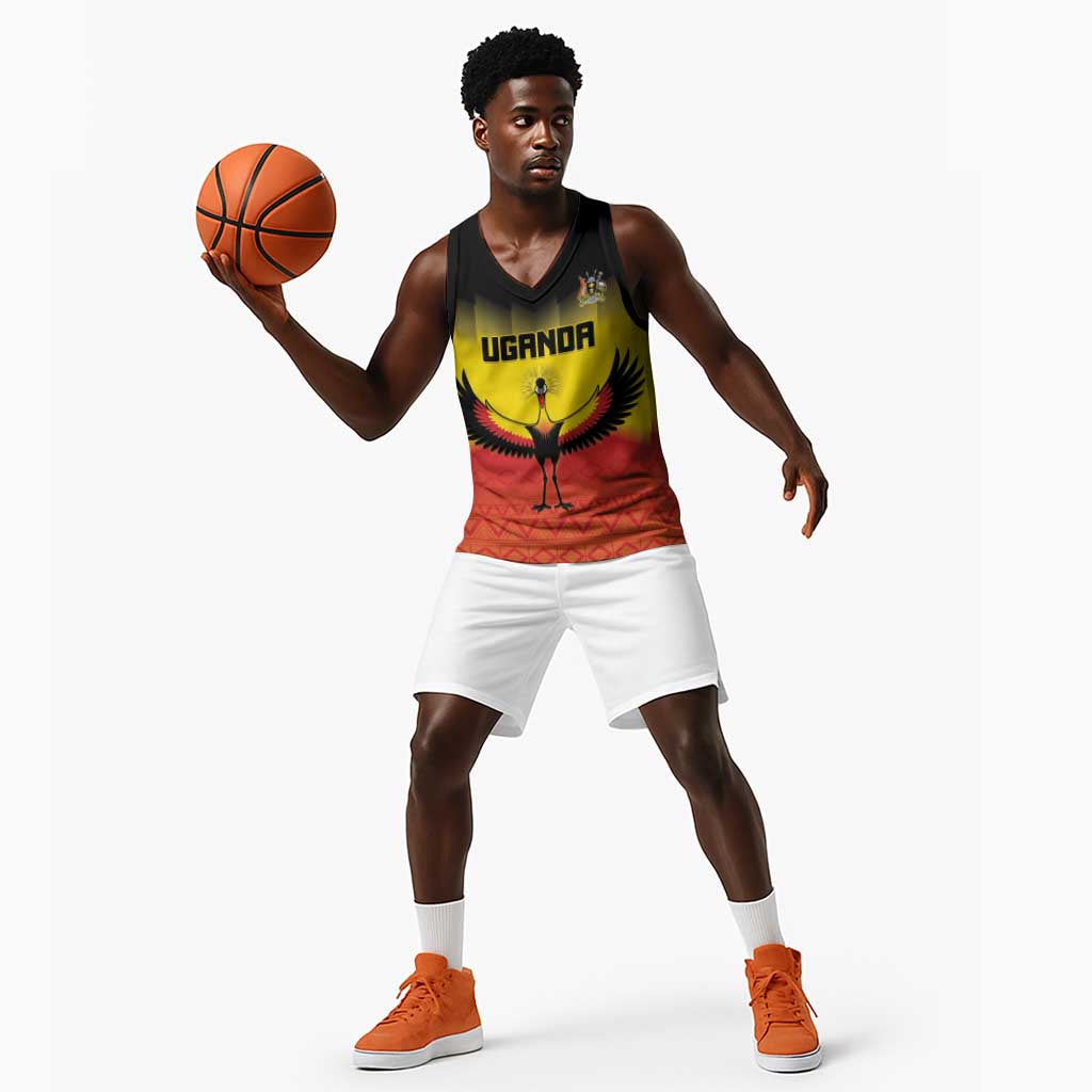Uganda Football Custom Basketball Jersey Go Champions LT15