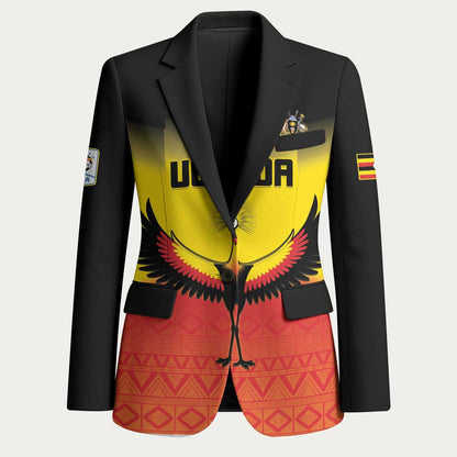 Custom Uganda Football Blazer Go Cranes Go