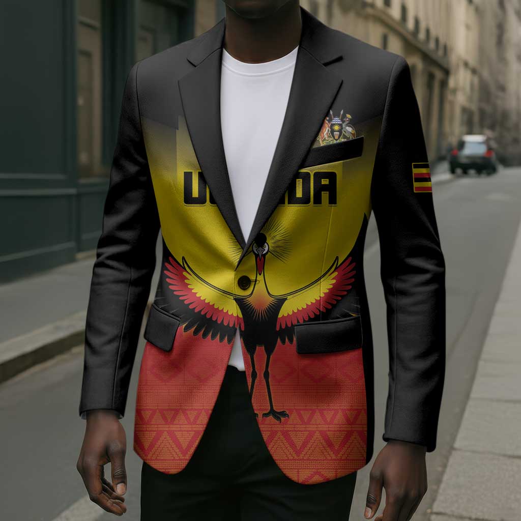 Custom Uganda Football Blazer Go Cranes Go