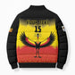 Custom Uganda Football Bomber Puffer Jacket Go Cranes Go