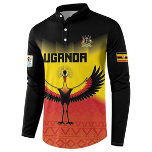 Custom Uganda Football Button Sweatshirt Go Cranes Go