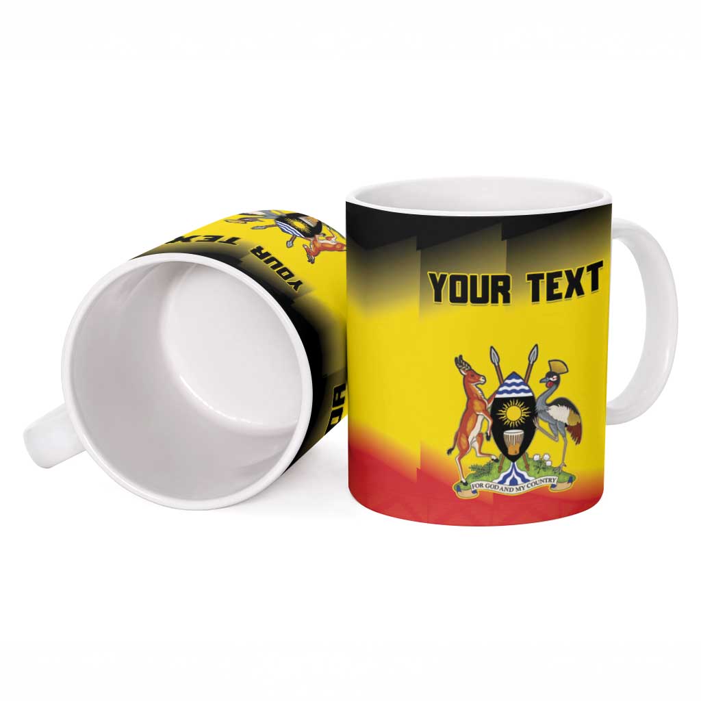 Custom Uganda Football Ceramic Mug Go Cranes Go