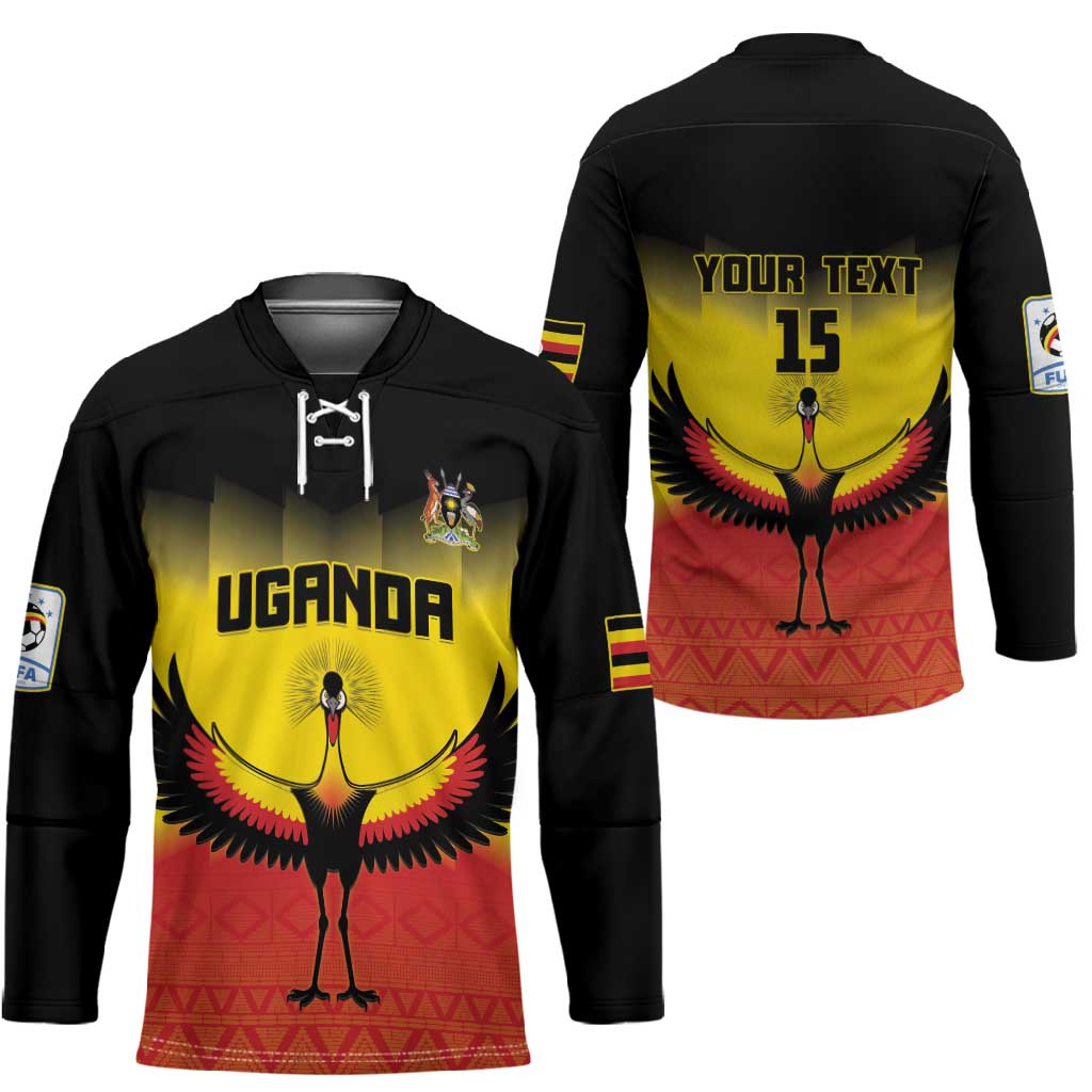 Custom Uganda Football Hockey Jersey Go Cranes Go