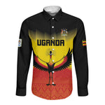 Uganda Football Custom Long Sleeve Button Shirt Go Champions - African Pride