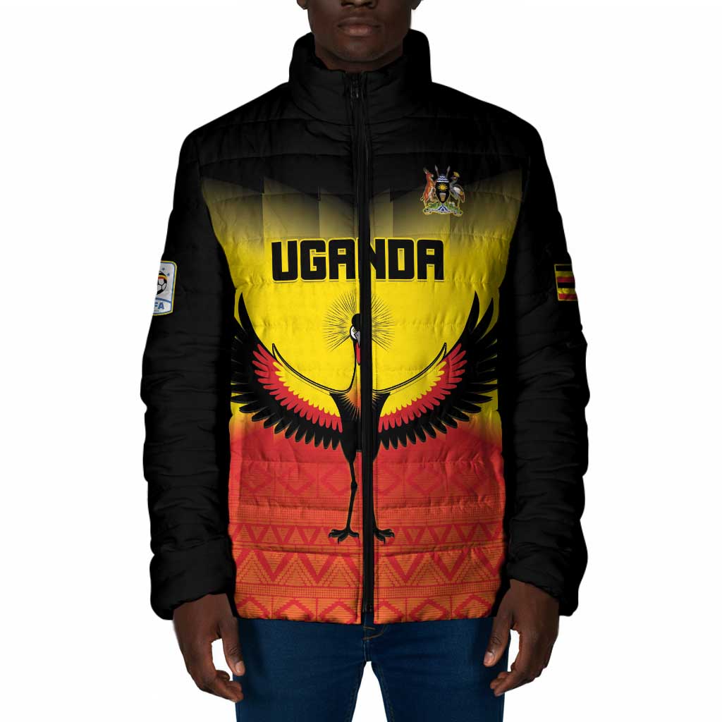 Custom Uganda Football Padded Jacket Go Cranes Go