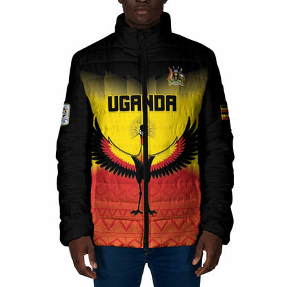 Custom Uganda Football Padded Jacket Go Cranes Go