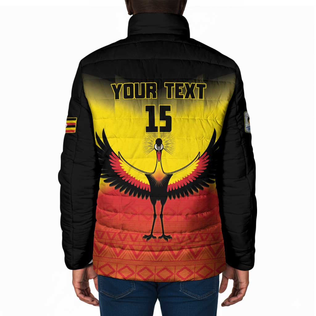 Custom Uganda Football Padded Jacket Go Cranes Go