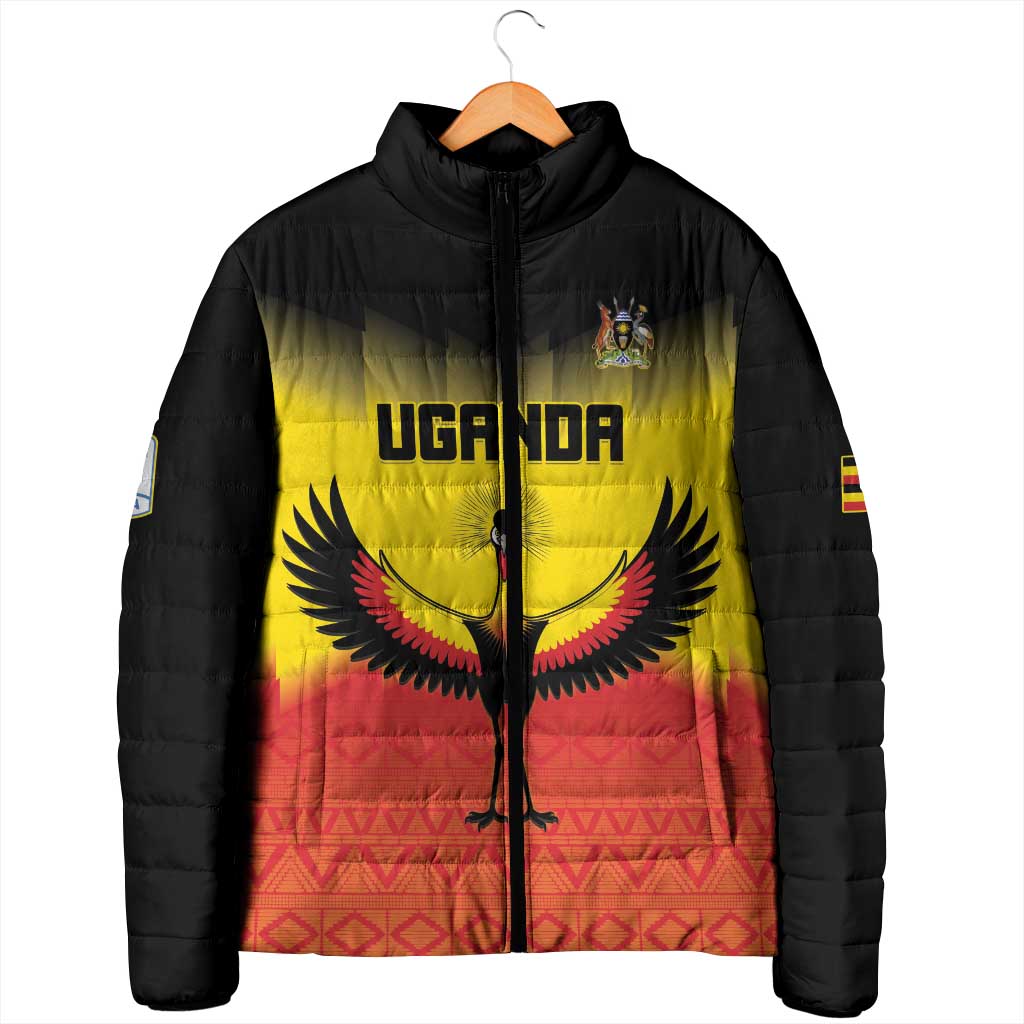Custom Uganda Football Padded Jacket Go Cranes Go