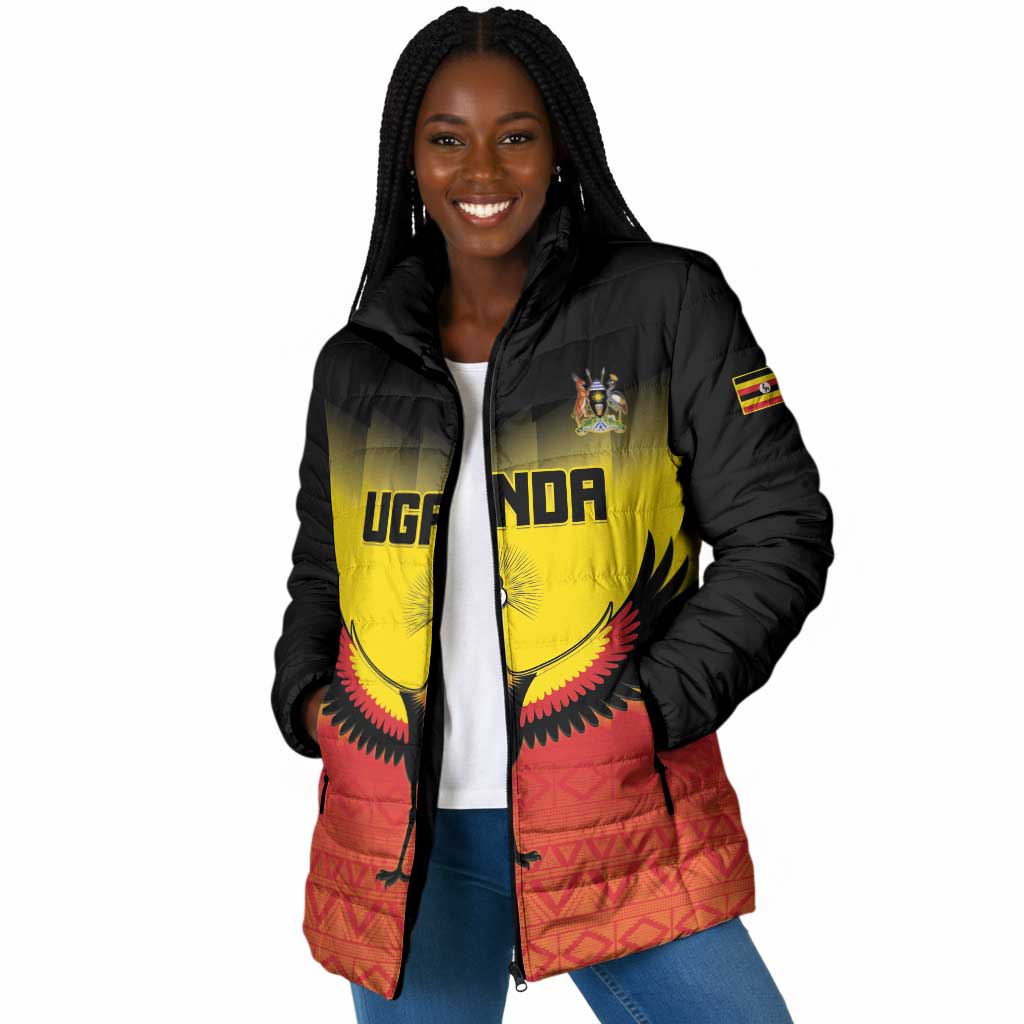 Custom Uganda Football Padded Jacket Go Cranes Go