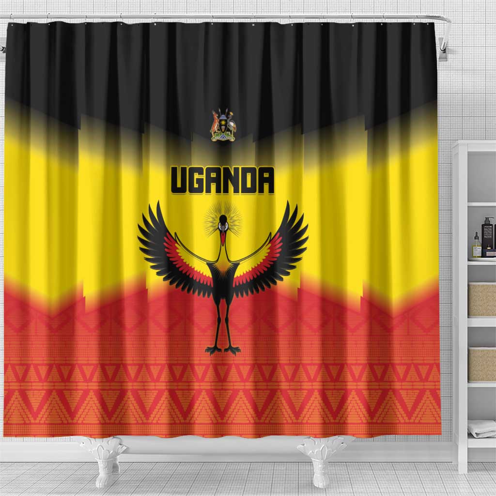 Uganda Football Shower Curtain Go Champions - African Pride