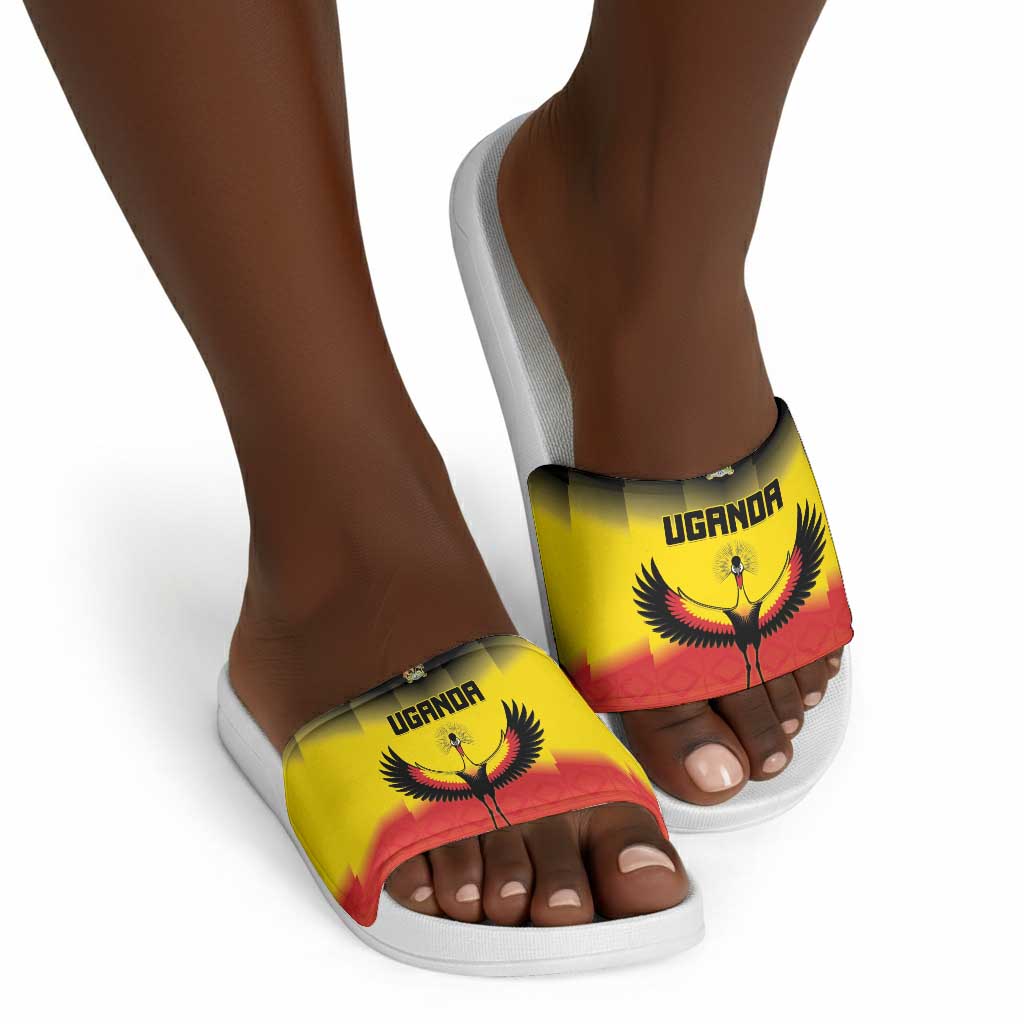 Uganda Football Slide Sandals Go Cranes Go