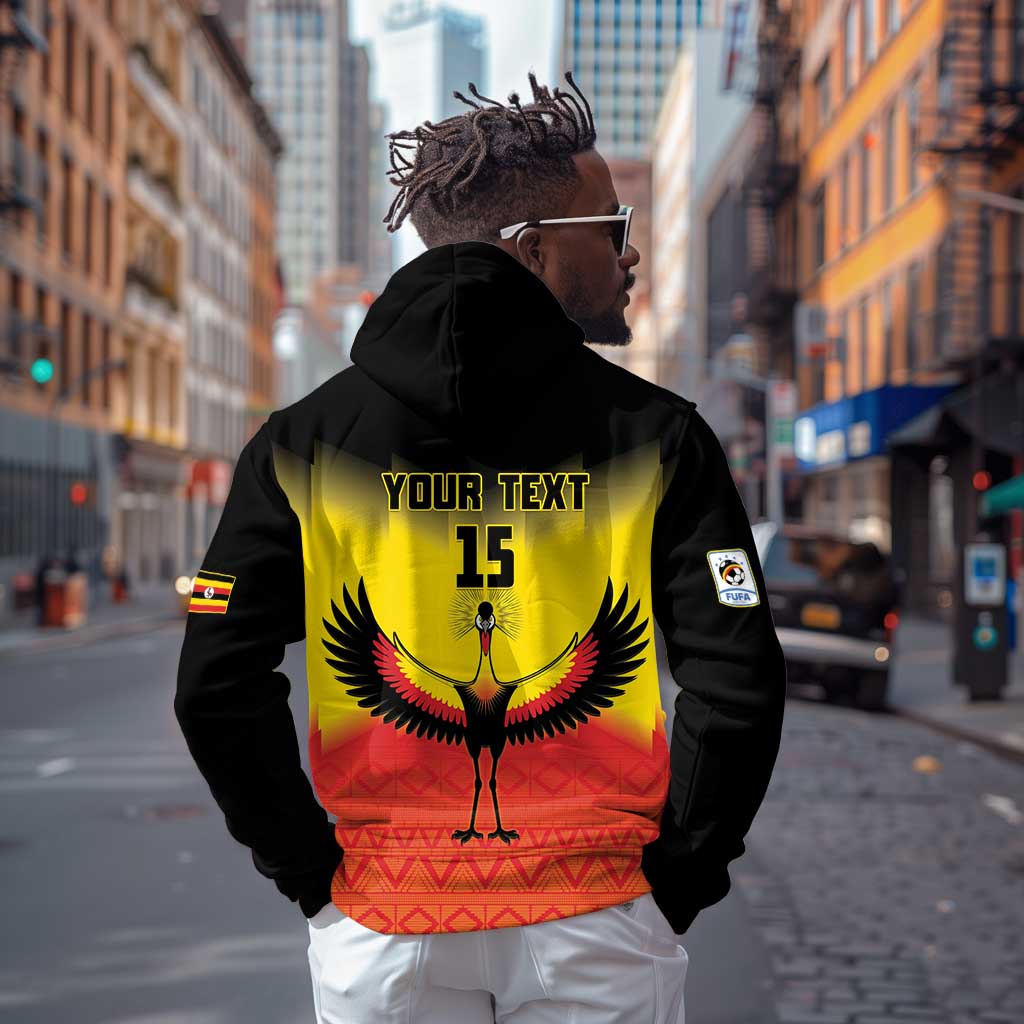 Uganda Football Custom Zip Hoodie Go Champions - African Pride