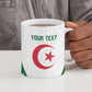 Custom Algeria Football Ceramic Mug Go Fennecs Go