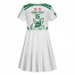 Algeria Football Custom Kid Short Sleeve Dress Go Champions - African Pride