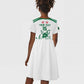 Algeria Football Custom Kid Short Sleeve Dress Go Champions - African Pride