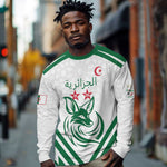Algeria Football Custom Long Sleeve Shirt Go Champions - African Pride