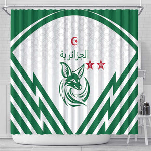Algeria Football Shower Curtain Go Champions - African Pride