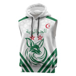 Algeria Football Custom Sleeveless Hoodie Go Champions - African Pride