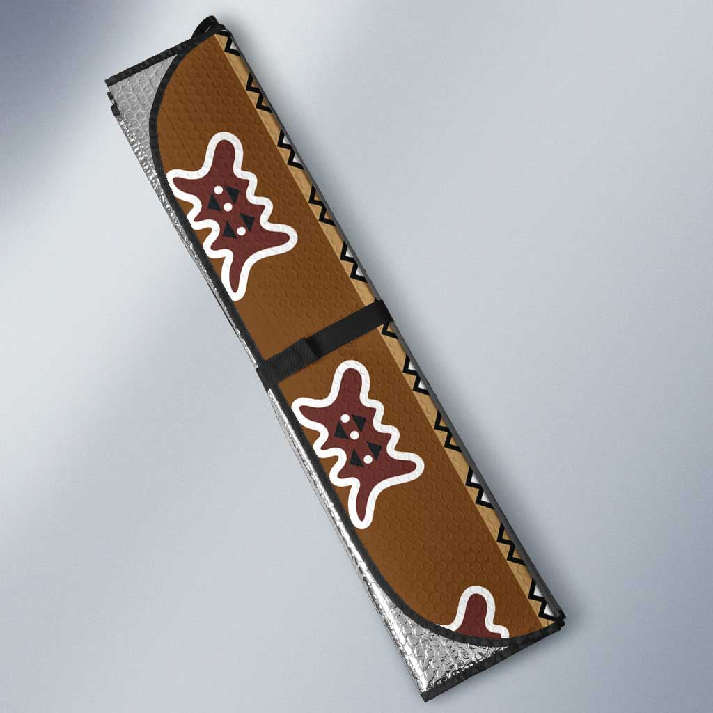 Mali Bologan Mud Cloth Pattern Auto Sun Shade