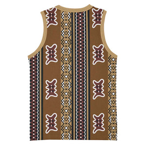 Mali Mud Cloth Basketball Jersey Traditional Bologan Pattern LT15