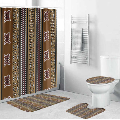 Mali Bologan Mud Cloth Pattern Bathroom Set