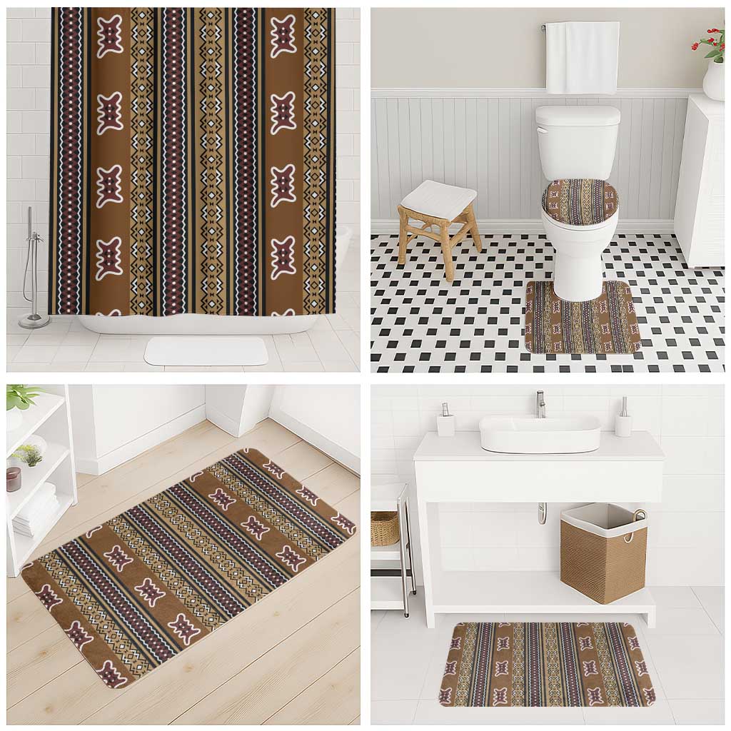 Mali Bologan Mud Cloth Pattern Bathroom Set