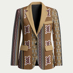 Mali Bologan Mud Cloth Pattern Blazer