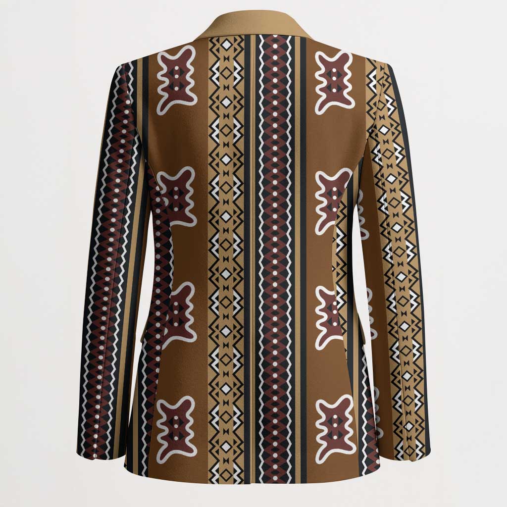 Mali Bologan Mud Cloth Pattern Blazer