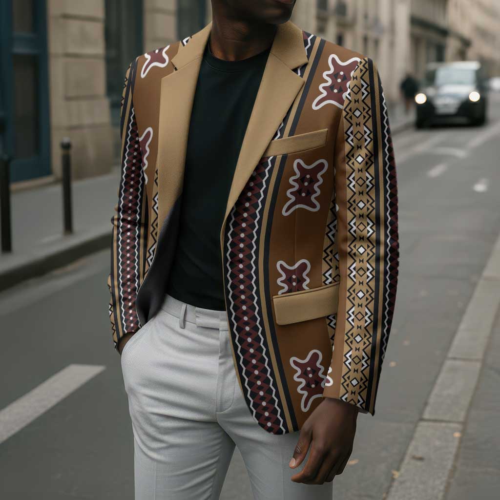 Mali Bologan Mud Cloth Pattern Blazer