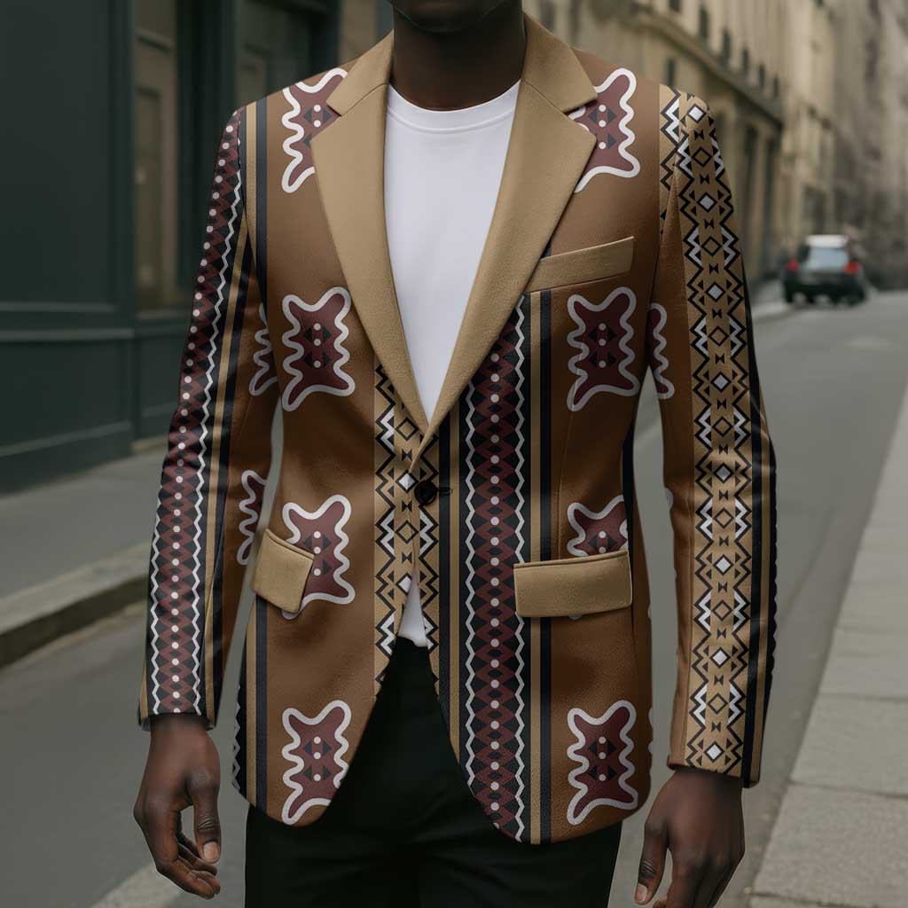 Mali Bologan Mud Cloth Pattern Blazer