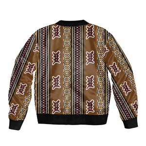Mali Mud Cloth Bomber Jacket Traditional Bologan Pattern - African Pride