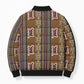 Mali Bologan Mud Cloth Pattern Bomber Puffer Jacket