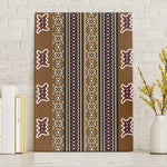 Mali Mud Cloth Canvas Wall Art Traditional Bologan Pattern - African Pride