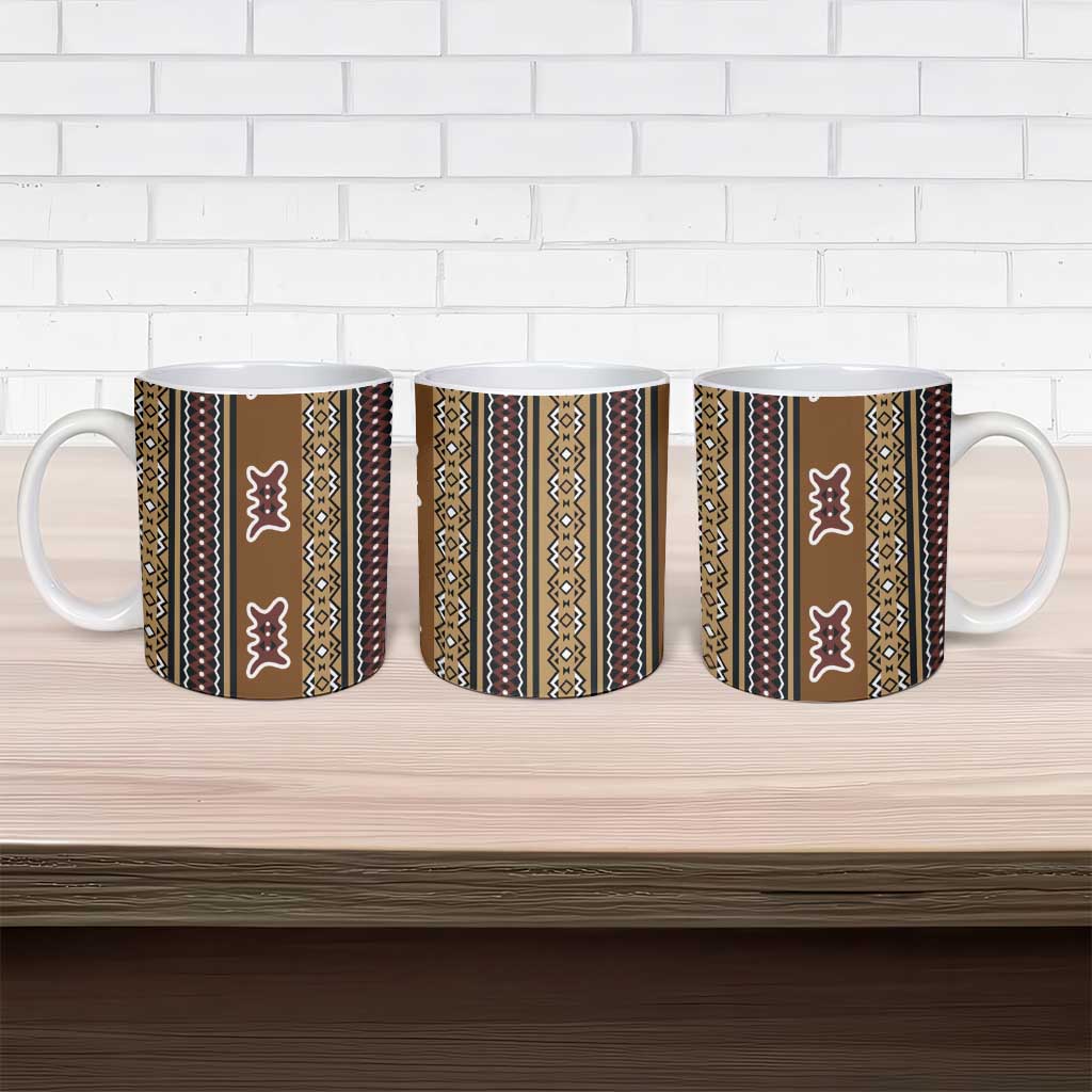 Mali Bologan Mud Cloth Pattern Ceramic Mug