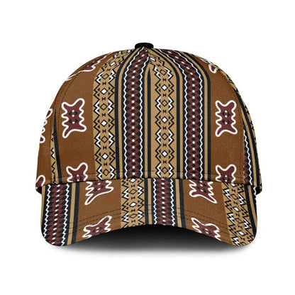 Mali Mud Cloth Classic Cap Traditional Bologan Pattern - African Pride