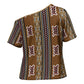 Mali Bologan Mud Cloth Pattern Cross Shoulder Shirt
